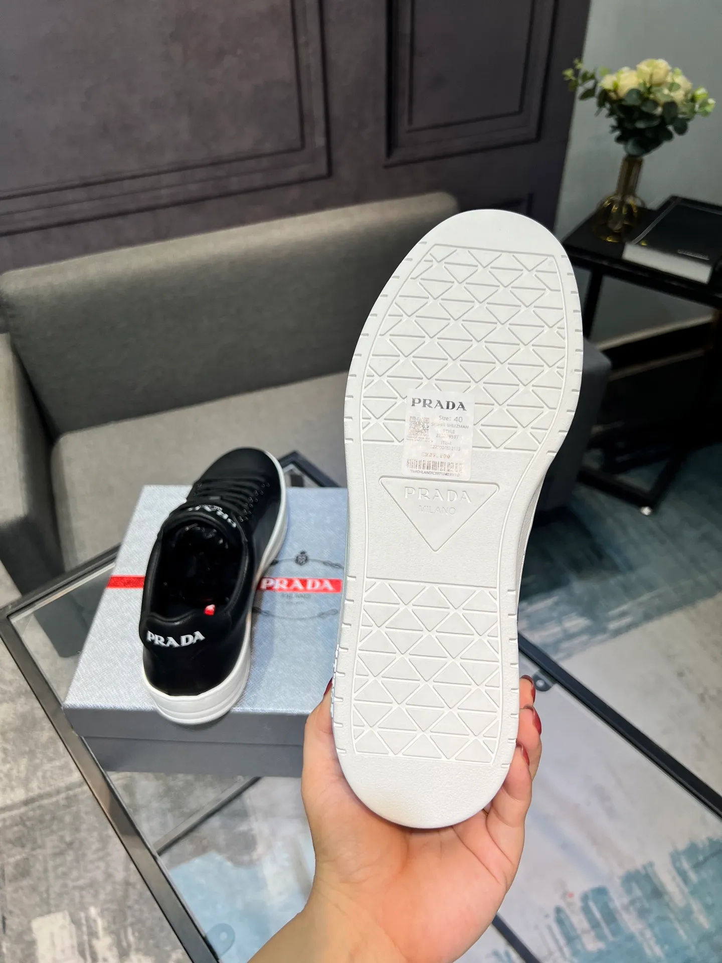 Men's shoes 💰540 [PRADA] Men's shoes are popular in the counter, official website synchronization, 1 high-quality shipment ✔️ Original frosted cowhide + cowhide lining, 1🆚1 replica, original sole, 38-45 (45 customized, non-refundable)